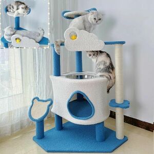  cat tower cat tree cat playing place cat house .. put space-saving slim lovely pretty nail .. cushion attaching Jump pcs 