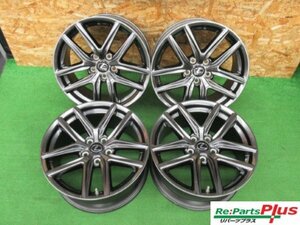 ★2933AMZ　レクサス純正　18×8.0J 5/114.3 +45 18×8.5J 5/114.3 +50　アルミホイール　4本　中古　☆レクサスIS　Fスポーツ　TPMS付き