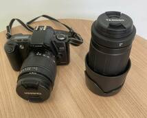 Canon EOS Kiss 62mm MC-1B（28-105mm）※レンズ曇りあり　＆ レンズ 100-300mm 1:5-6.3　動作未確認◆売上No1786 1787_画像1