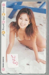 ★☆26－208・テレカ50度アイドル・W.Ｐ.Ｂ. 大城美和・写真参照 