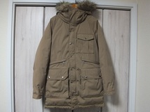 THE NORTH FACE PURPLELABEL ファー付きダウンコート M ベージュ☆ザノースフェイス パープルレーベル 光電子ダウン マウンテンパーカー _画像1