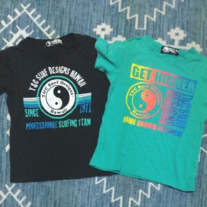 T＆C　Surf　Tシャツ120ｾﾝﾁ　２枚セット キッズ 半袖 ロゴ