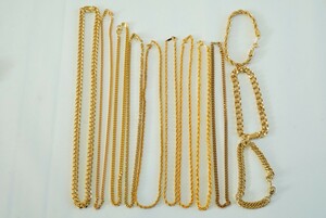 C1150 喜平系 海外製含む ゴールドカラー ネックレス ブレスレット ヴィンテージ アクセサリー 大量 セット まとめて おまとめ ペンダント