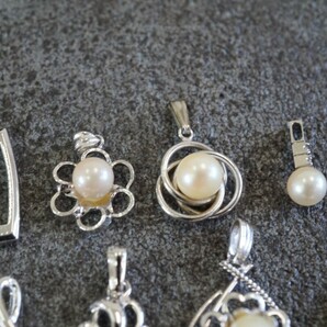B324 アコヤ真珠など 本真珠 パール ペンダント ネックレス SILVER含む ヴィンテージ アクセサリー 大量 まとめて おまとめ まとめ売りの画像4