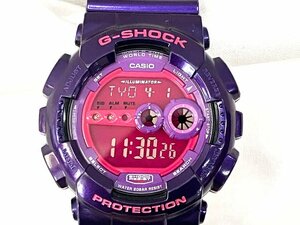 カシオ/CASIO G-SHOCK G-ショック GD-100SC クレイジーカラーズ パープル 中古・動作品