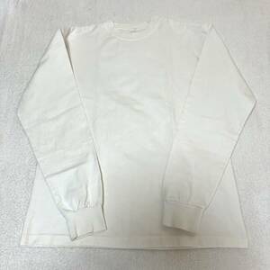 【美品】CAMBER USA製 ロングTシャツ 長袖Tシャツ Lサイズ ホワイト 白 無地 古着 キャンバー ロンT