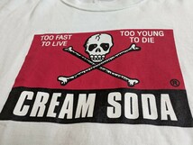 CREAM SODA クリームソーダ 半袖 Tシャツ ホワイト Mサイズ 即決 _画像2