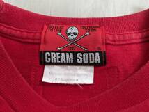 CREAM SODA クリームソーダ 半袖 Tシャツ 45th ANNIVE 1967-2012 レッド Mサイズ 即決 _画像4