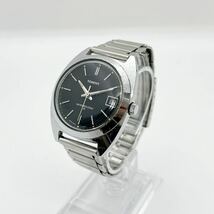 SEIKO TOMONY 5000-7010 セイコー トモニー 手巻き 黒文字盤 メンズ腕時計 現状品_画像2