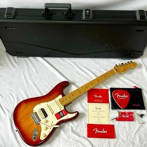 Fender USA American PRO Stratocaster HSS SHAW MN SSB 2017 крыло Fender Stratocaster электрогитара оригинальный с футляром электризация проверка settled текущее состояние товар 