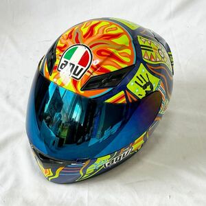 AGV K-3 Lサイズ AF-1 FIVE CONTINENTS ロッシレプリカ バレンティーノ・ロッシ クリア シールド付 現状品