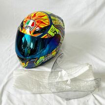 AGV K-3 Lサイズ AF-1 FIVE CONTINENTS ロッシレプリカ バレンティーノ・ロッシ クリア シールド付 現状品_画像10