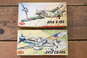 A27 KP PLASTIKOVY MODEL KPモデル 当時物 未組立 2個セット アビア 1/72 AVIA S-199 / AVIA CS-199 チェコスロバキア製 プラモデル プラモ