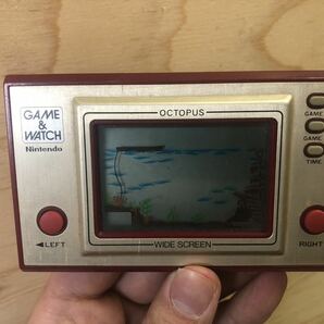 動作品 Nintendo GAME&WATCH OCTOPUS OC-22 任天堂 ゲームウォッチ オクトパス 昭和レトロの画像4