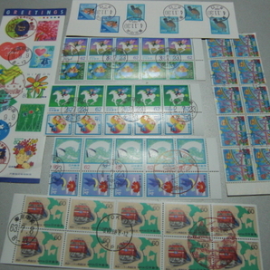 各種記念切手ペーン７種特印付き等使用済みの画像1