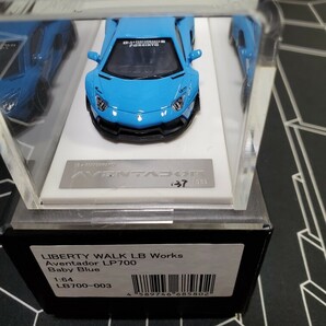 ミニカー自動車リバティーウォーク LB-WORKS ランボルギーニ アヴェンタドール LP700 （1/64スケールモデル）の画像3