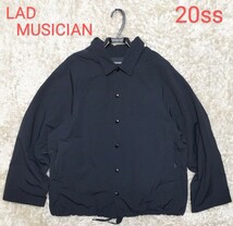 【2way(前後逆)★】サイズ42 美品 LAD MUSICIAN コーチジャケット/黒◆ラッドミュージシャン (4124)_画像1