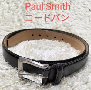 【シェルコードバン★】サイズL2 美品 Paul Smith レザーベルト/黒◆ポールスミス (3)