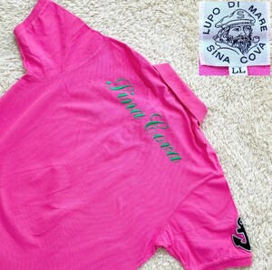 [Большой размер LL ★ Buck Logo] Красота Sina Cova Cova с коротким рубашкой/розовой рубашкой/розовой ◆