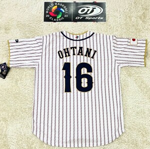 【未使用★大きいサイズXL】2023 WBC 日本代表 #16 大谷翔平選手ユニフォーム/刺繍モデル◆米国正規サプライヤーOT Sports製 (3)