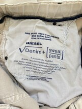 【王道KROOLEY★】W32 DIESEL ダメージ加工スウェットデニムパンツ/ジョグジーンズ◆ベージュ/クルーリー☆ディーゼル (4)_画像9