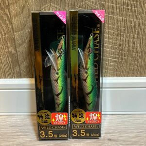 スクイッドマニア ワイルドチェイス　3.5号　煌グリーンガーネット 新品未使用　2つセット　エギ王k 4.0号　2つ 計4点セット