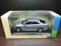 8. 1/43 トヨタ クラウン HYBRID (2009)　Jcollection eco　京商_画像2