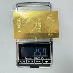 ◎徳力 純金 K24(999.9) 1gプレート ラミネート加工 日本生命創業100年 S32974の画像6