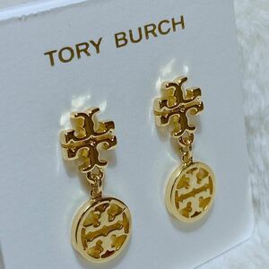 新品未使用　TB054 Tory Burch トリーバーチ　定番 ロゴ ピアス　ゴールド