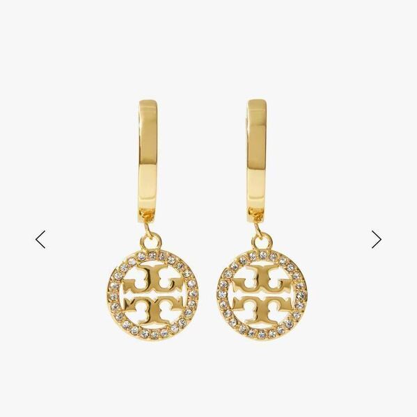 新品未使用　Tory Burch トリーバーチ　キラ　ロゴ　ピアス　ゴールド