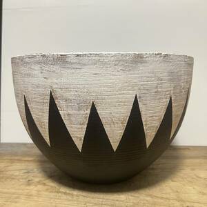 XXXL size large bowl Φ27cm ceramics pot oma-jupakipsobesa agave raw life factory in bijibru ink invisible ink