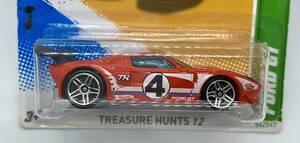 418// FORD GT フォード　TREASURE HUNTS 12　　　　Hot Wheels ホットウィール　カードしわあり