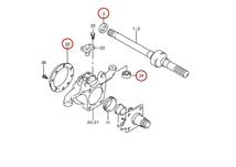 対策品ナックルシールセット！JB23.33.43 ジムニーキングピンベアリング,ナックルシール,オイルシール 1台分セット ジャダーシミー修理に_画像4