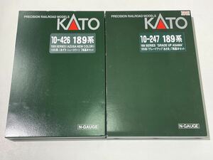 動作未確認 ① KATO 10-246 10-427 189系 グレードアップ あさま 7両基本セット あずさニューカラー 7両基本セット Nゲージ 鉄道模型 