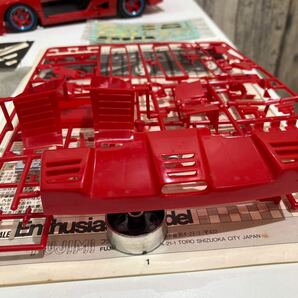 ジャンク フジミ プラモデル 組み立て中 フェラーリ F40LM (ルマン) 1/16ケース RC116-4800 の画像3