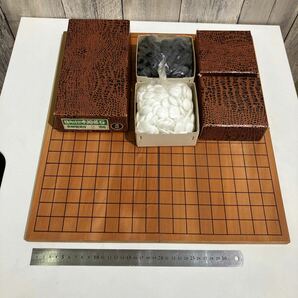 囲碁セット 碁盤 日向特製 本蛤碁石 本那智黒付2号品 の画像4