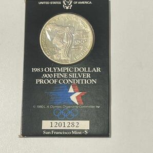 ロサンゼルスオリンピック SILVER 1ドル 銀貨 1ドル銀貨 記念硬貨 の画像3