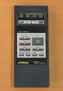 Victor RM-RT711 cassette deck for remote control infra-red rays luminescence has confirmed secondhand goods 