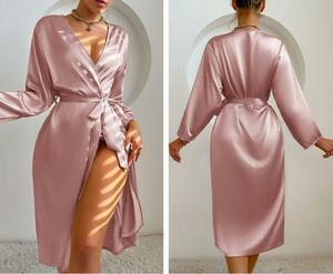 860 One-piece lady's * beautiful . Silhouette attraction Style beautiful line * pyjamas lustre part shop put on pink