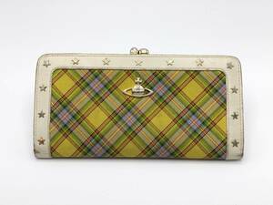 1円 Vivienne Westwood ヴィヴィアンウエストウッド 長財布 がま口【5803】