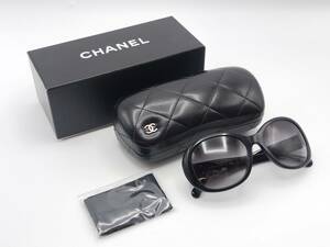 CHANEL シャネル サングラス 5235-Q c.501/3C 56□18 135 3N ブラック ココマーク マトラッセ【5830】