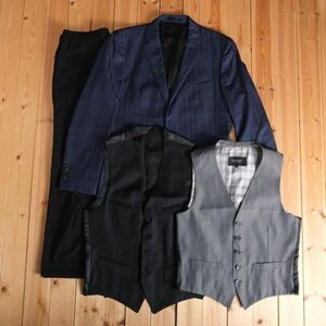 ★◆BURBERRY BLACK LABEL◆バーバリーブラックレーベル◆メンズ　男性用　スーツアパレル　おまとめ４点セット[S/M/40R/42L] br07017062