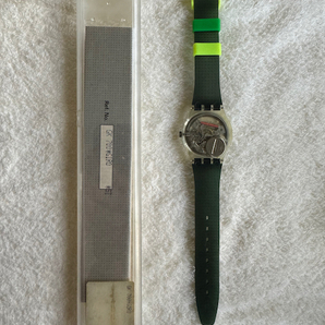 SWATCH スウォッチ "Giro" GK700 1992 Retro Blue Green Yellowの画像4