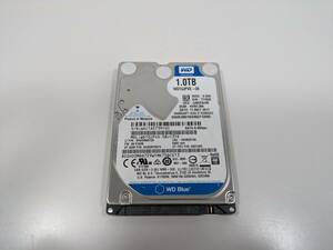 【使用時間8408時間】WD WD10JPVX 1TB(1000GB) 2.5インチ 9.5mm 正常判定　YOLP0001