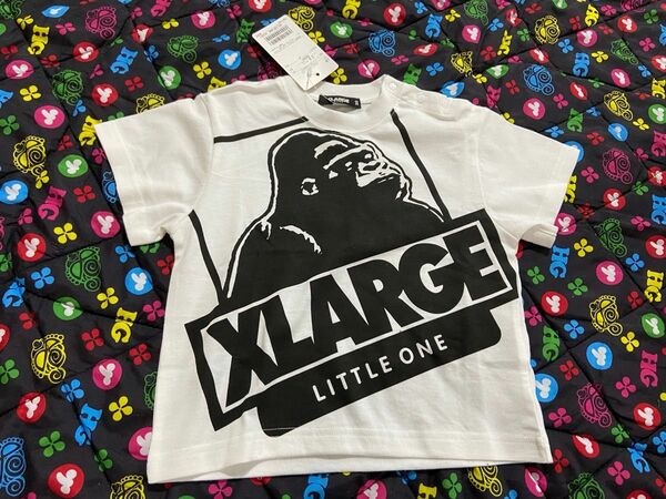 XLARGEKIDS 半袖Tシャツ ロゴ 80cm オーバーサイズ