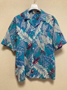 80's USAヴィンテージ Hawaii USA製 ハワイアンシャツ アロハシャツ サーフシャツ 半袖シャツ 半袖オープンカラー シャツ XL