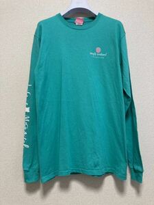 USA古着 Simply southern collection 長袖Tシャツ ロンT Backプリント 袖プリント 猫柄 ミントグリーン M