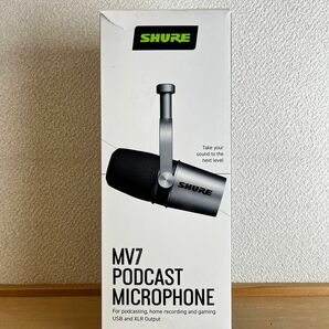 shure mv7 podcast microphone シルバー マイクusb