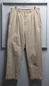 90’s Polo Ralph Lauren “ANDREW PANT” ツータック チノ パンツ ベージュ W38 L34 ラルフローレン