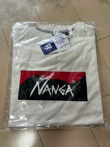 ナンガエコハイブリッドボックスロゴ ルーズフィットTシャツ　ホワイト　フリーサイズ　新品未開封
